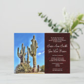 Invitations au mariage des cactus du sud-ouest du (Debout devant)