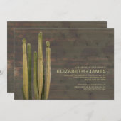 Invitations au mariage des cactus occidentaux (Devant / Derrière)