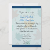 Invitations au mariage des Inséparables bleus de l (Dos)