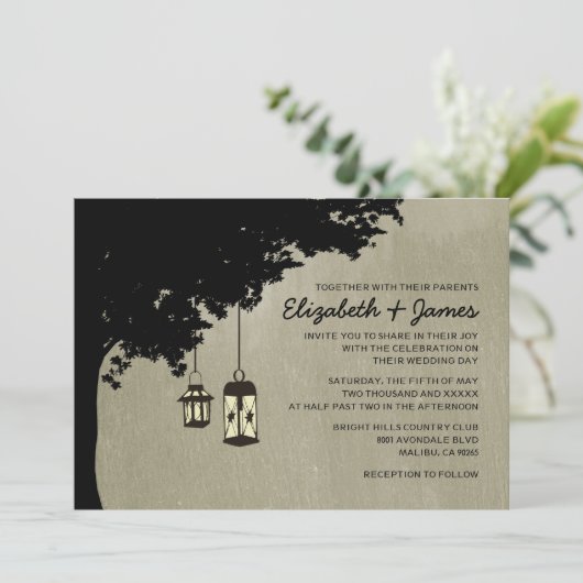 Invitations au mariage des Lanternes occidentales (Debout devant)