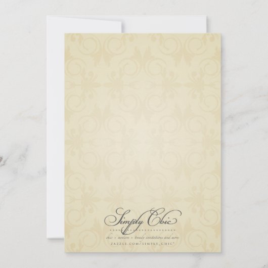 Invitations au mariage des millésimes (Dos)