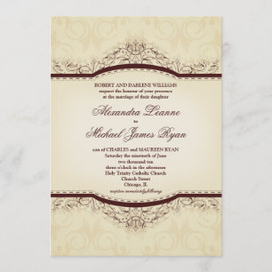 Invitations au mariage des millésimes