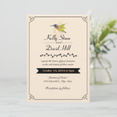 Invitations au mariage d'un colibri (Debout devant)