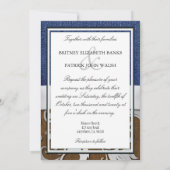 Invitations au mariage occidental de Leather et De (Dos)