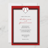 Invitations au mariage sur le thème du baseball (Devant)