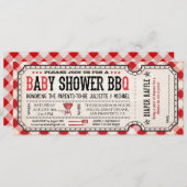 Invitations au rabais sur le Baby shower BBQ (Devant / Derrière)
