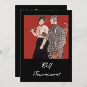  Invitations au tournoi de golf (Devant / Derrière)