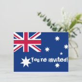 Invitations australiens du Flag Party (Debout devant)