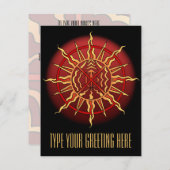 Invitations autochtones Carte d'esprit autochtone  (Devant / Derrière)