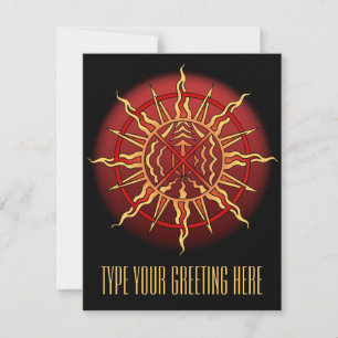 Invitations autochtones Carte d'esprit autochtone 