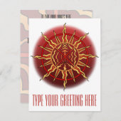 Invitations autochtones Carte d'esprit autochtone  (Devant / Derrière)