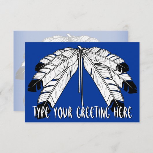 Invitations autochtones Cartes d'art autochtones p (Devant / Derrière)