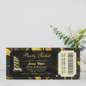 invitations aux billets d'or party (Debout devant)
