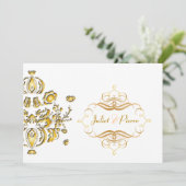 Invitations aux damas d'or Faux (Debout devant)