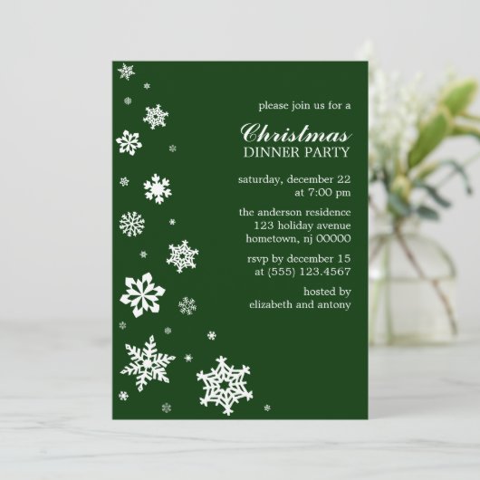 Invitations aux flocons de neige de Whimsy (Debout devant)