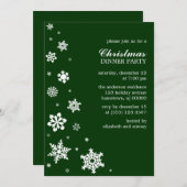 Invitations aux flocons de neige de Whimsy (Devant / Derrière)