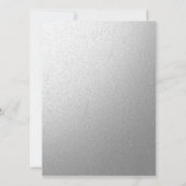 Invitations aux mariages d'argent et de fioul gris (Dos)