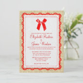 Invitations aux mariages de Burlap dans le pays ro (Debout devant)