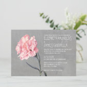 Invitations aux mariages de carnations (Debout devant)