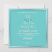 Invitations aux mariages de chevaux de mer de PixD (Dos)