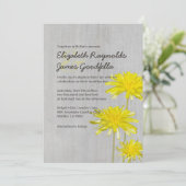 Invitations aux mariages de Dandelions Vintages (Debout devant)