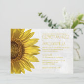 Invitations aux mariages de tournesols (Debout devant)