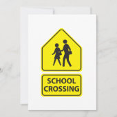 Invitations aux panneaux de passage à l'école (Devant)