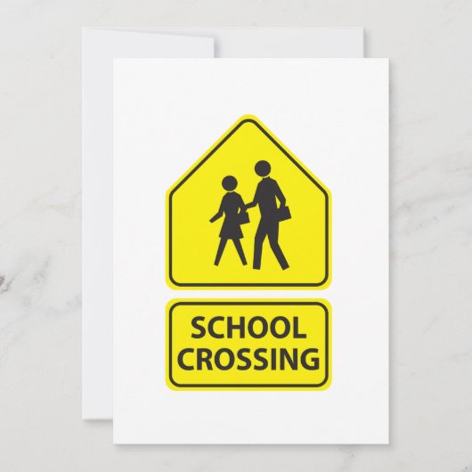 Invitations aux panneaux de passage à l'école (Devant)