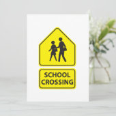 Invitations aux panneaux de passage à l'école (Debout devant)