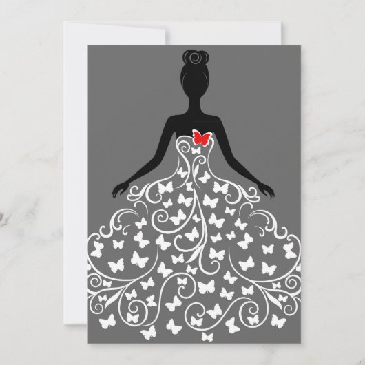 Invitations aux papillons (Devant)