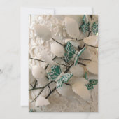 Invitations aux papillons verts (Devant)