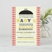 Invitations BaBy Q Baby Shower (Debout devant)