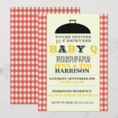 Invitations BaBy Q Baby Shower (Devant / Derrière)