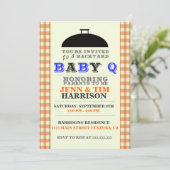 Invitations BaBy Q Baby Shower (Debout devant)