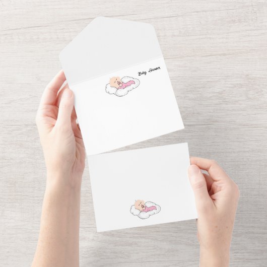Invitations : Baby shower (Déchirure)
