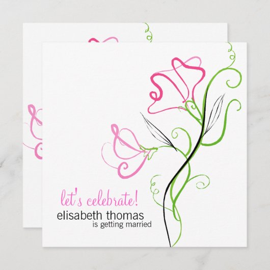 Invitations baby shower (Devant / Derrière)