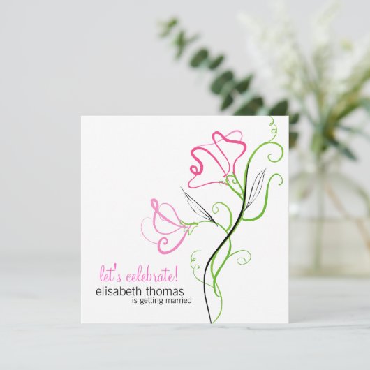 Invitations baby shower (Debout devant)