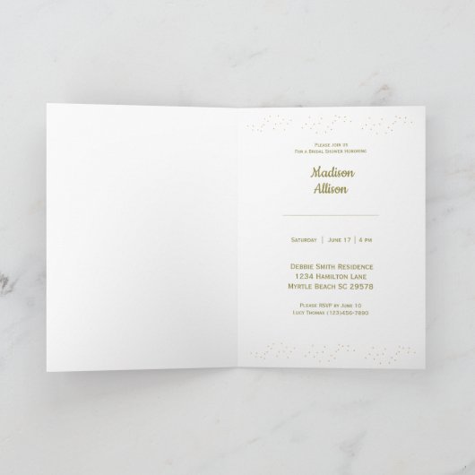 Invitations baby shower (Intérieur)