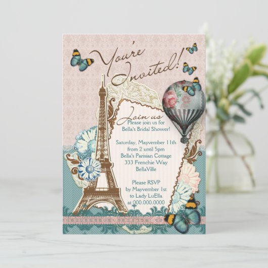 Invitations baby shower (Debout devant)