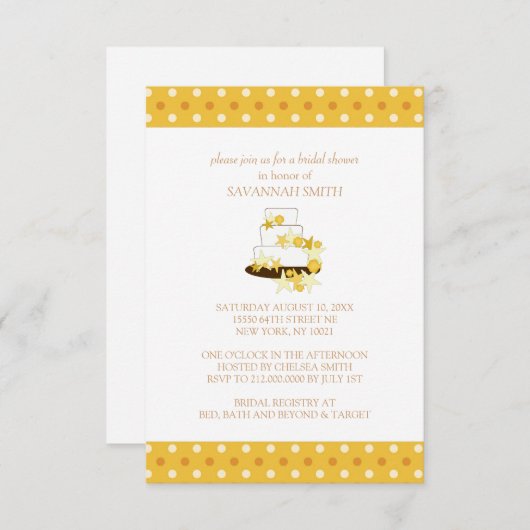 Invitations baby shower (Devant / Derrière)