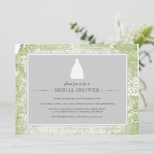 Invitations baby shower (Debout devant)