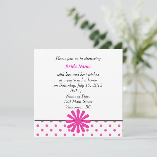 Invitations baby shower (Debout devant)