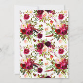 Invitations baby shower | Boho floral (Dos)