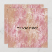 Invitations Baby showers Abstraits rose et rose (Devant / Derrière)