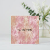 Invitations Baby showers Abstraits rose et rose (Debout devant)