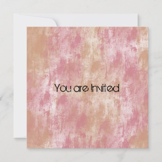 Invitations Baby showers Abstraits rose et rose (Devant)