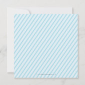 INVITATIONS baby showers :: bonbons rayures 2SQ (Dos)