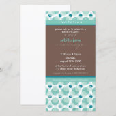 INVITATIONS baby showers :: Bonjour bébé 1 (Devant / Derrière)