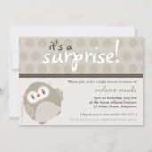 INVITATIONS baby showers :: dancing owl 9L (Dos)