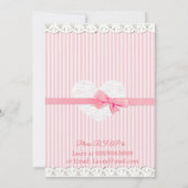 Invitations Baby showers de la fille (Dos)